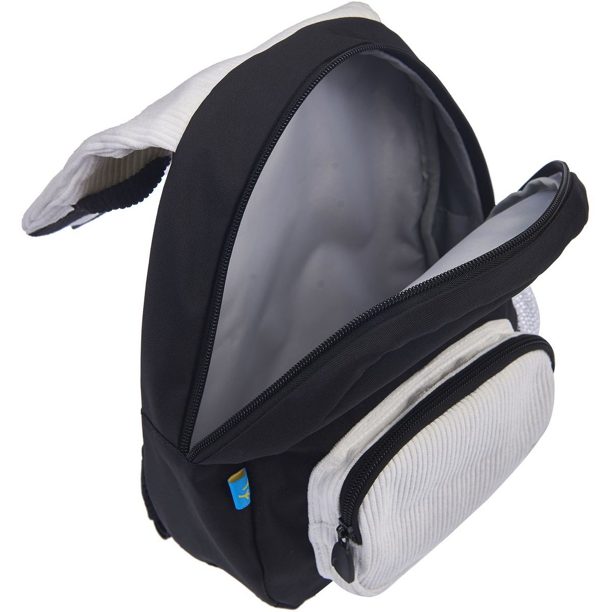 AUCHAN Sac maternelle noir et blanc PANDA