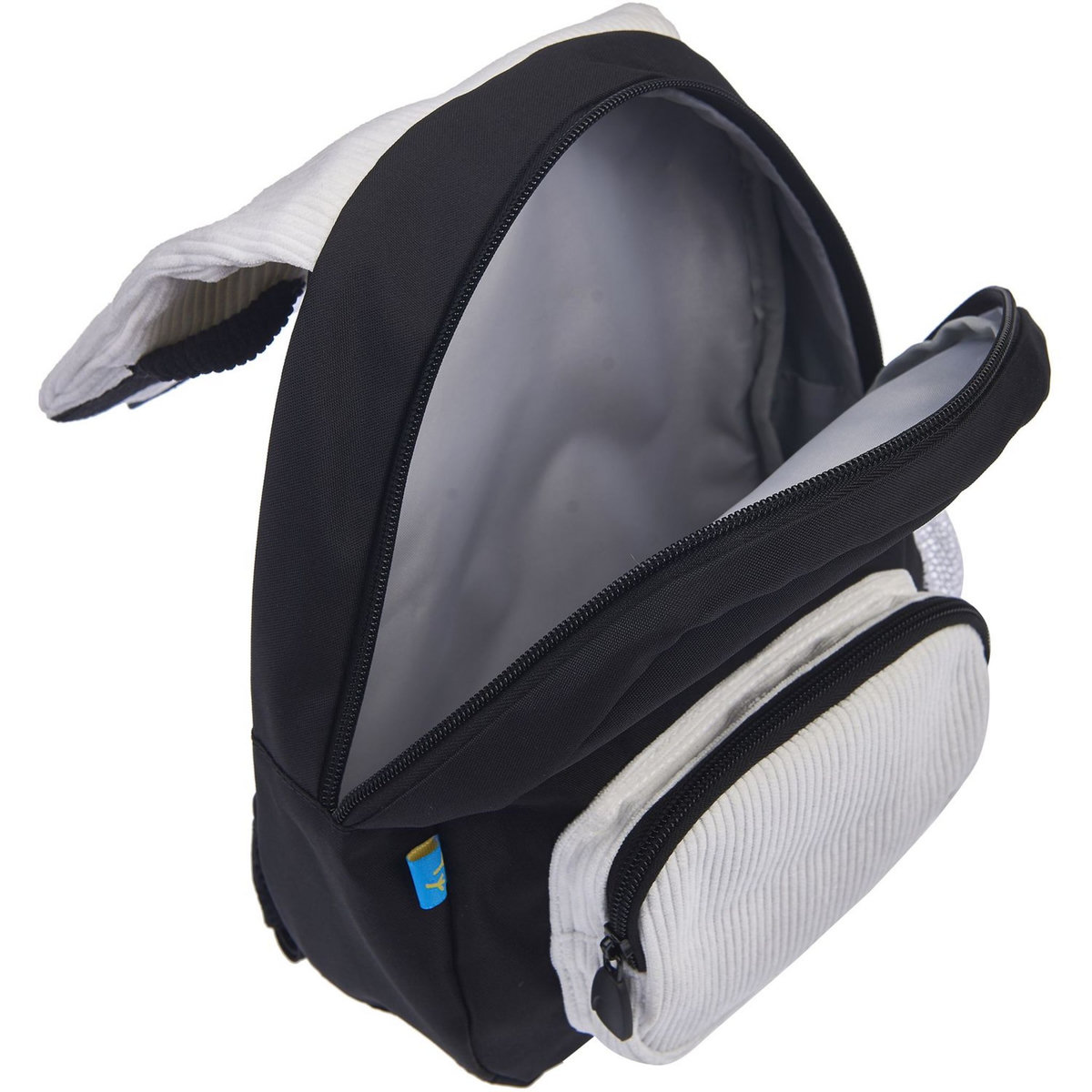 AUCHAN Sac maternelle noir et blanc PANDA