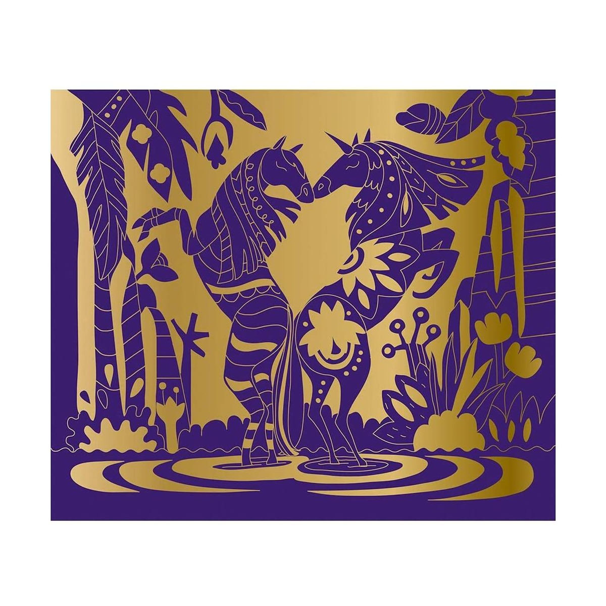 Juratoys-Janod Scratch Art - Chevaux et licornes