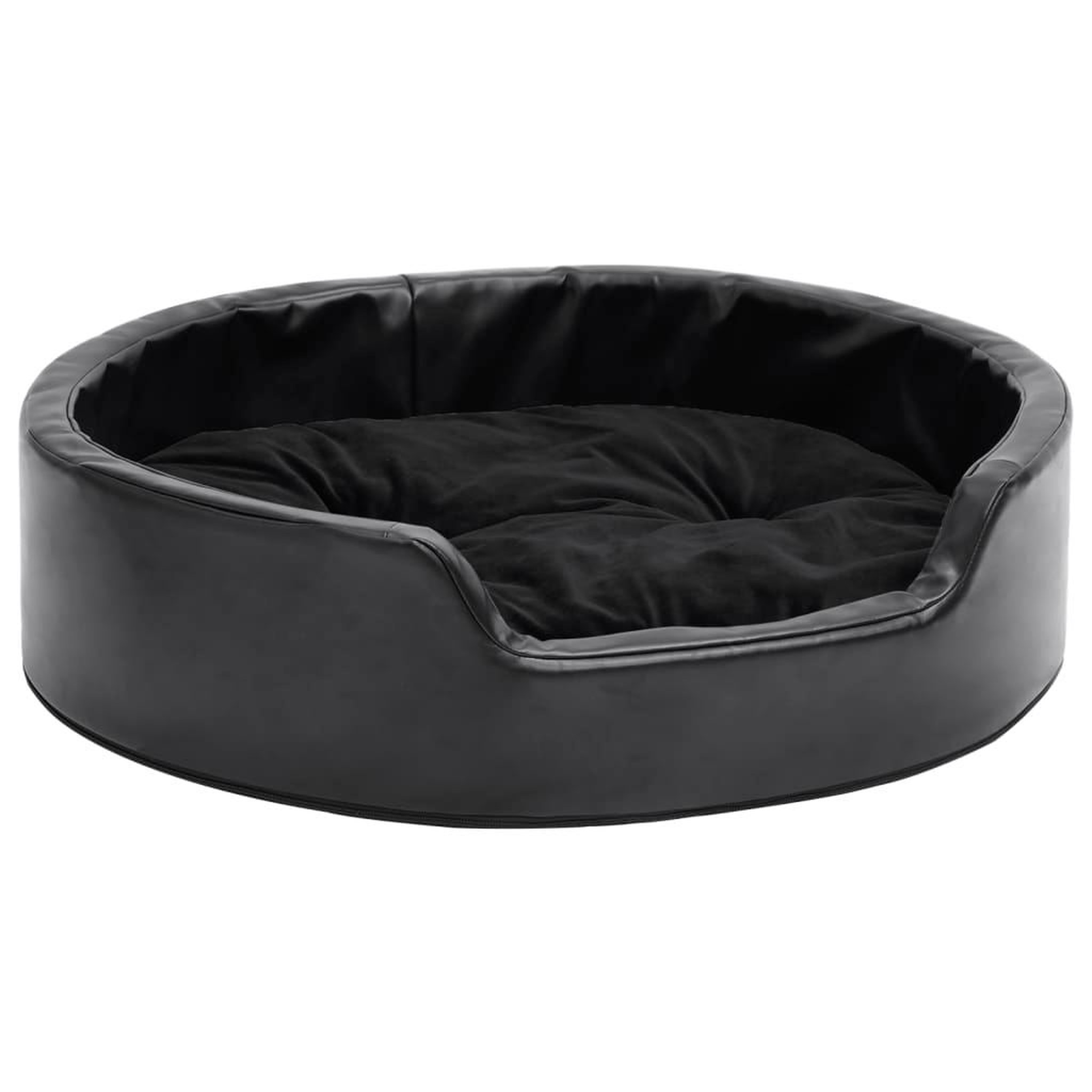 Voir la diapositive 2 : VIDAXL Lit pour chiens Noir 69x59x19 cm Peluche et similicuir