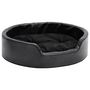 Voir la diapositive 2 : VIDAXL Lit pour chiens Noir 69x59x19 cm Peluche et similicuir