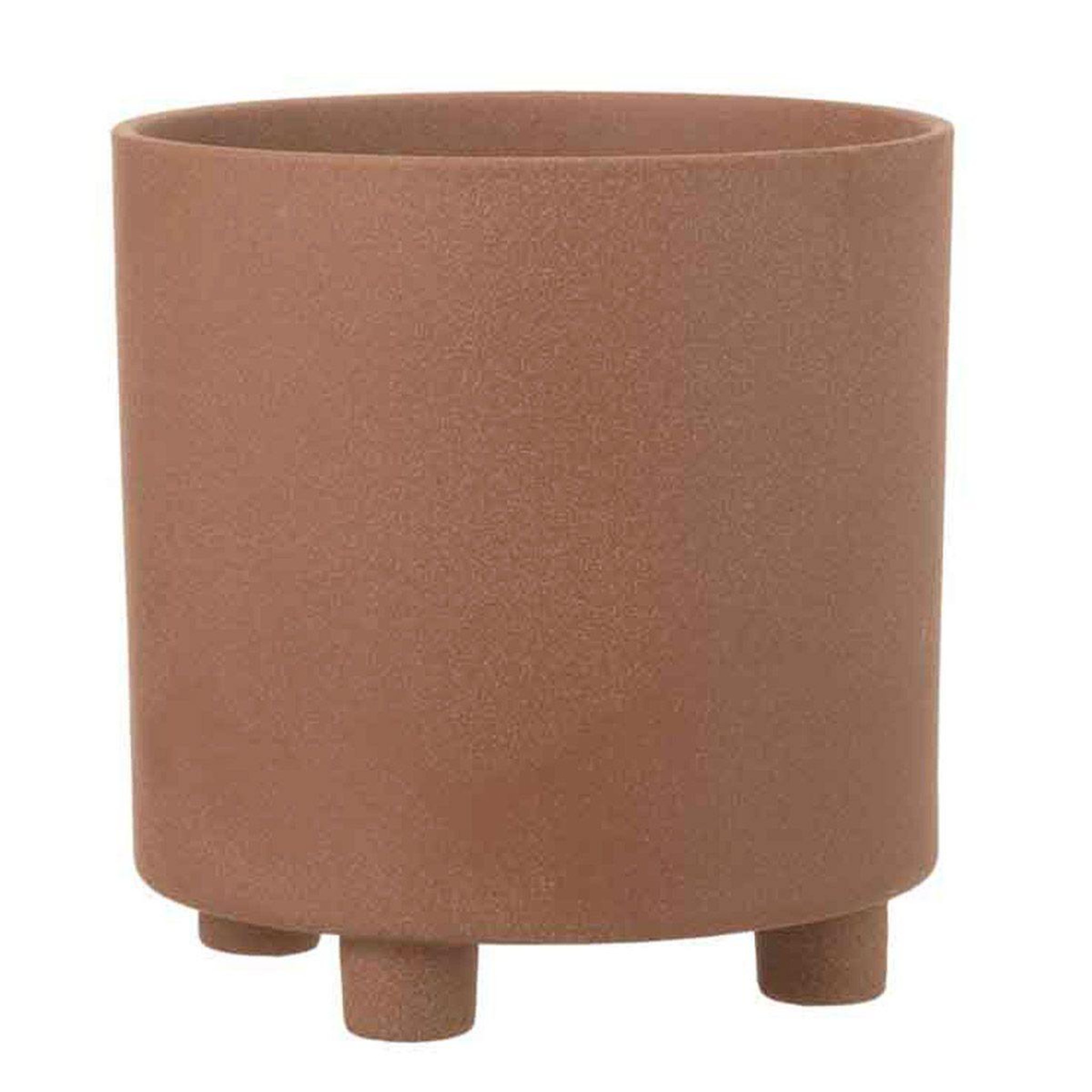 J-LINE Cache-pot en céramique  thibault  27cm marron