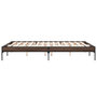 Voir la diapositive 5 : VIDAXL Cadre de lit sans matelas chene marron 150x200 cm
