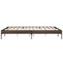 Voir la diapositive 5 : VIDAXL Cadre de lit sans matelas chene marron 150x200 cm