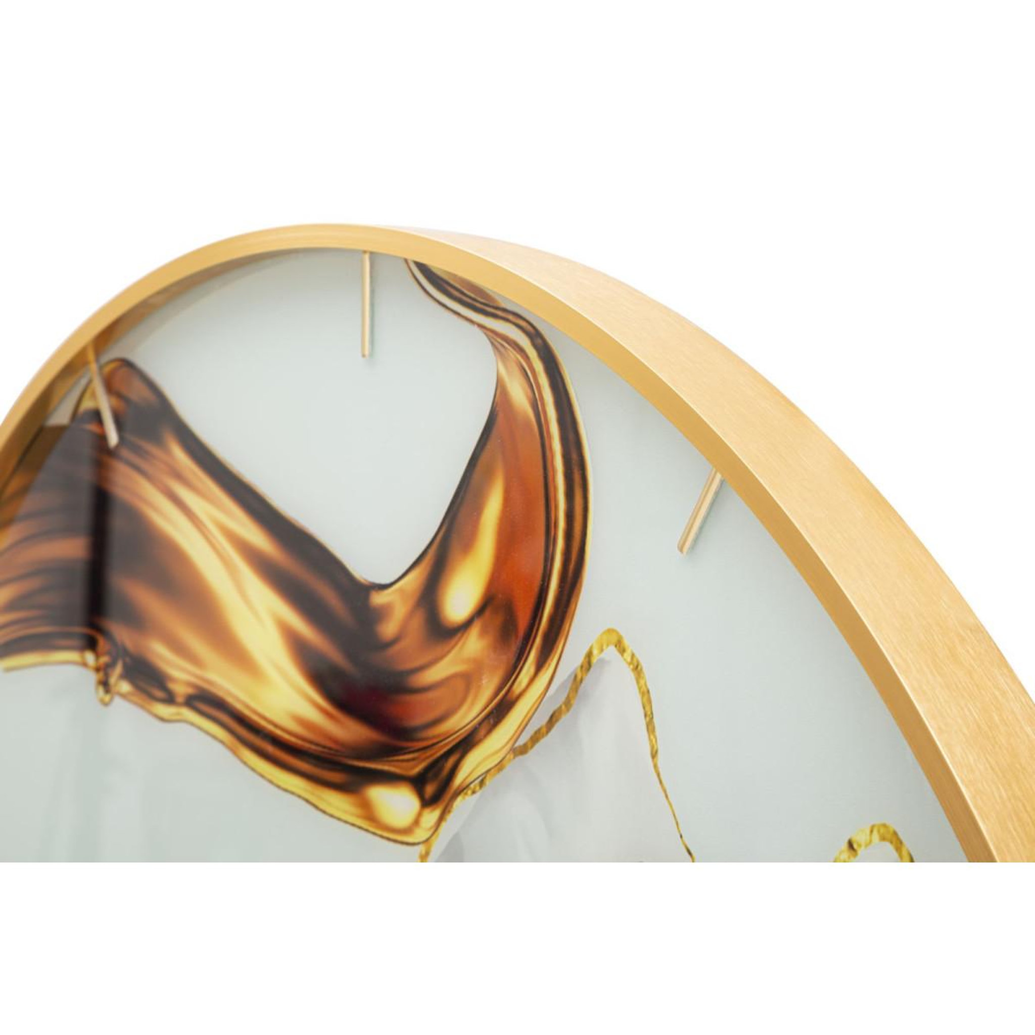 Voir la diapositive 4 : Paris Prix Horloge murale en verre  rose  80cm multicolore