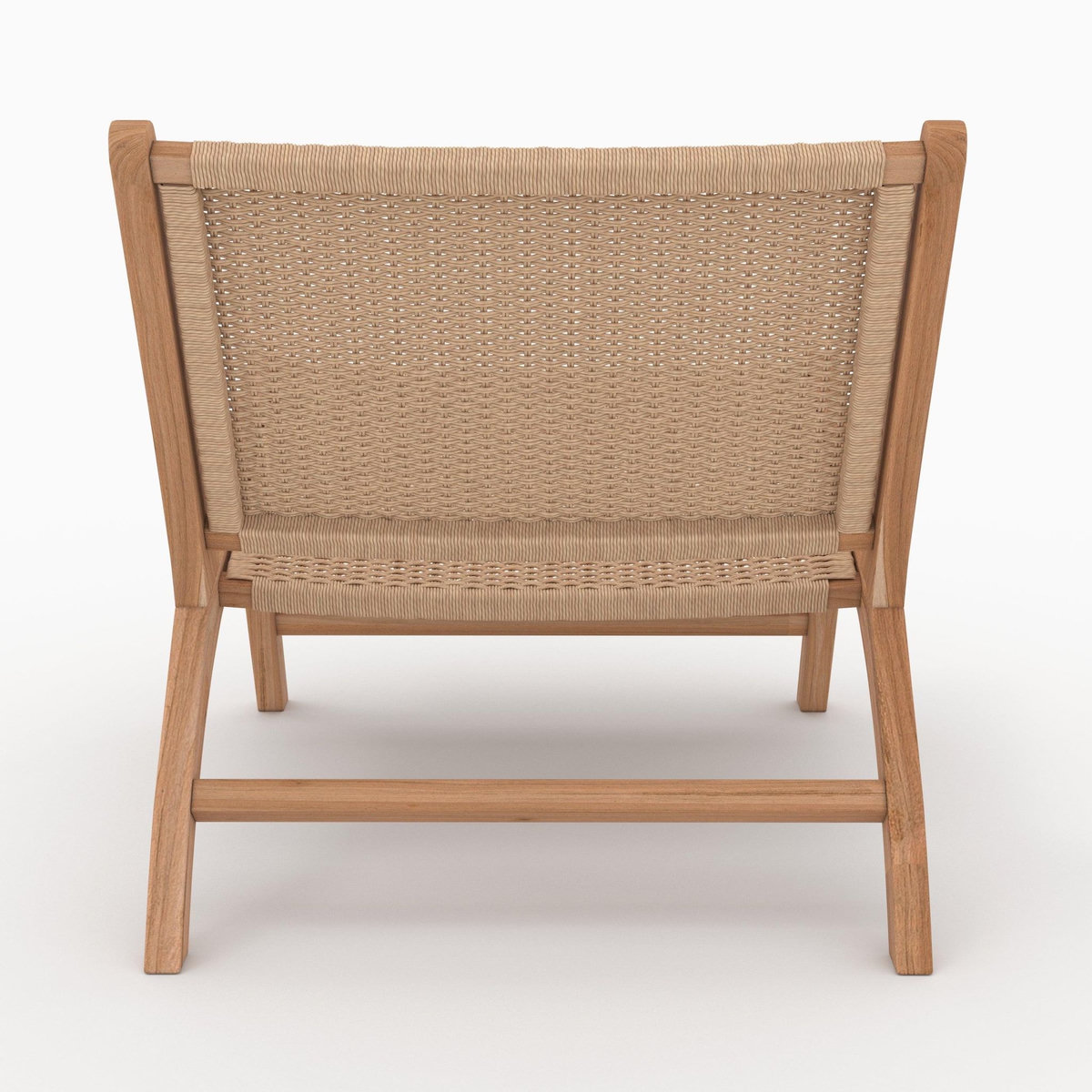 Rendez vous déco Fauteuil Kilka en bois de teck et cordage en loom-Kilka