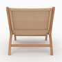 Voir la diapositive 3 : Rendez vous déco Fauteuil Kilka en bois de teck et cordage en loom-Kilka
