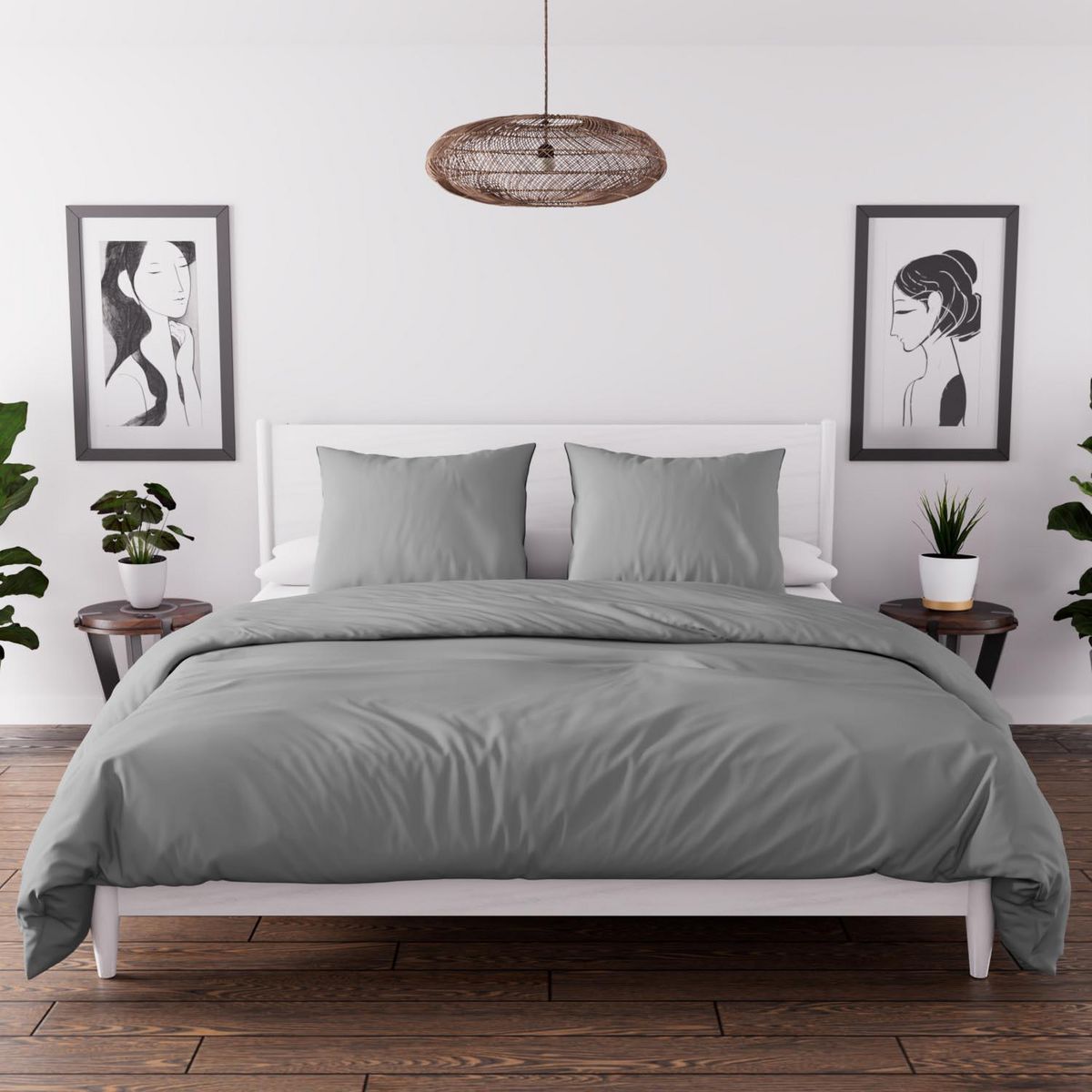 SOLEIL D'OCRE Ensemble couette et parure 7 Pièces BOHEME pour lit en 140x200 cm, par Soleil d'ocre