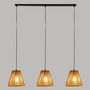 Voir la diapositive 3 : ATMOSPHERA Lampe de Plafonnier 3 Têtes  Giada  77cm Naturel