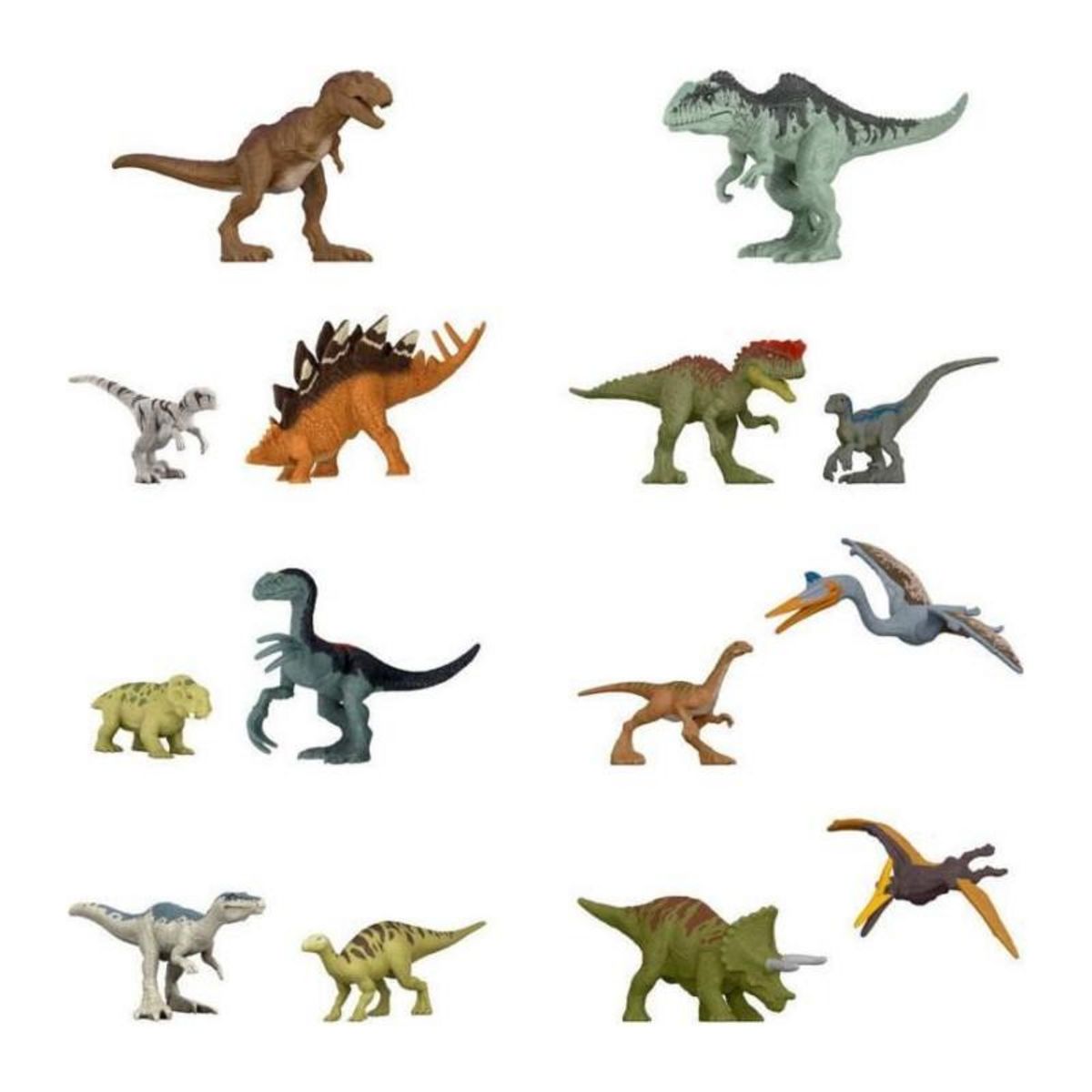 JURASSIC Coffret de 5 mini-figurines - JURASSIC WORLD - GWP38 - Dinosaures et figurine humaine - 3 ans et + - Multicolore