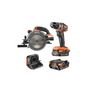 Voir la diapositive 1 : AEG Pack AEG Perceuse-visseuse - Scie circulaire - 18 V - Subcompact - Brushless - 2 Batteries 2,0 Ah -