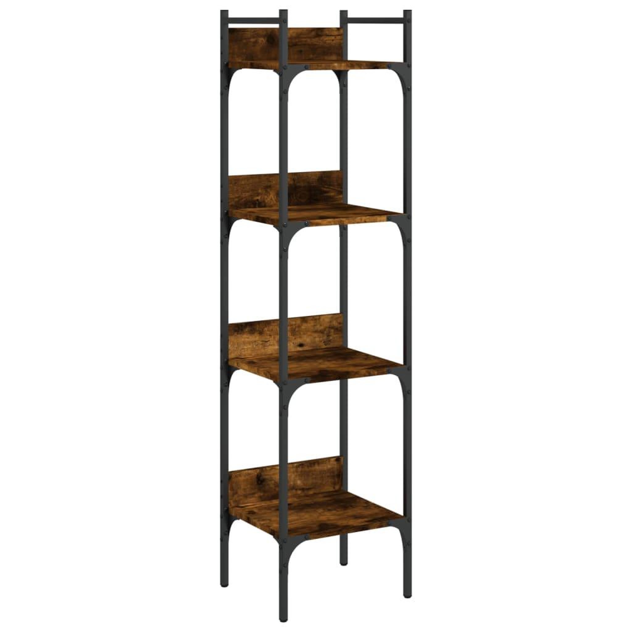 Voir la diapositive 2 : VIDAXL Bibliotheque a 4 niveaux chene 35x30x138,5 cm bois d'ingenierie