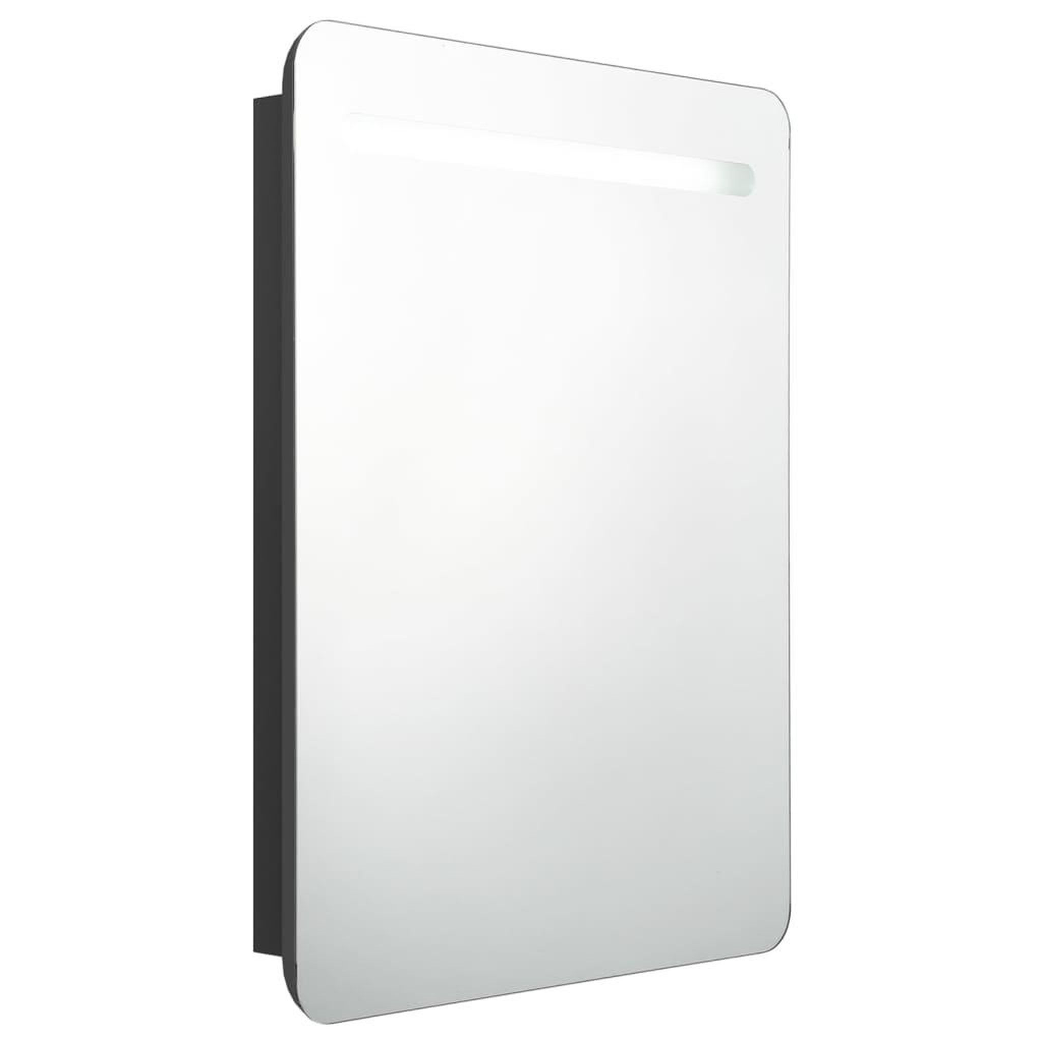 Voir la diapositive 2 : VIDAXL Armoire de salle de bain a miroir LED noir 60x11x80 cm