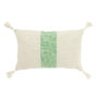Voir la diapositive 1 : Paris Prix Coussin Déco Ligne  Polly  30x50cm Blanc & Vert