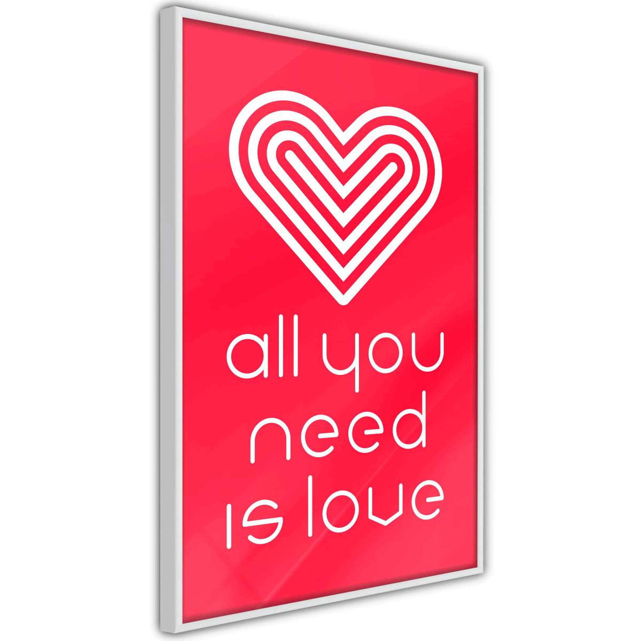 Paris Prix Affiche murale encadrée  love everywhere