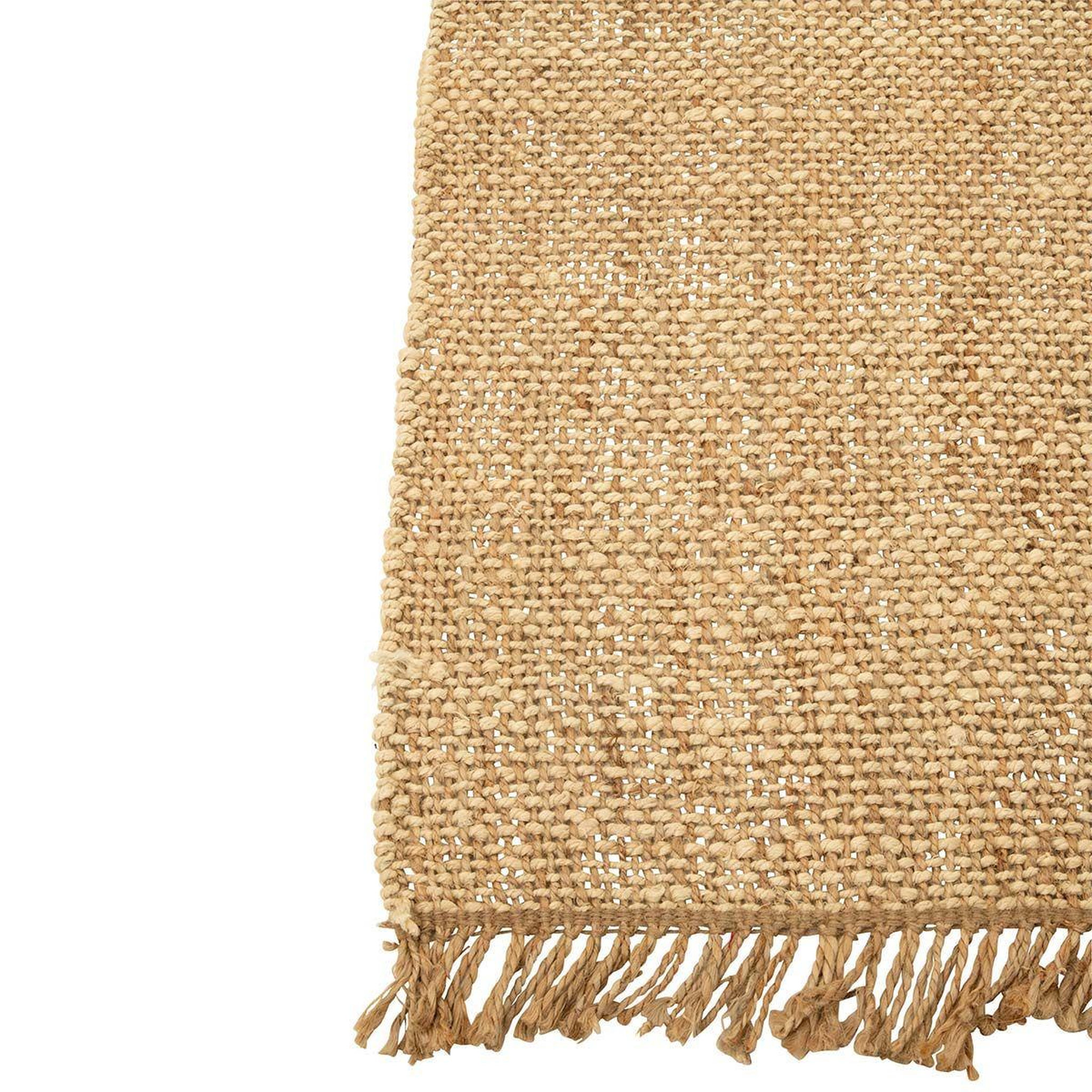 Voir la diapositive 2 : J-LINE Tapis déco en tissu  havana  162x243cm naturel