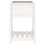 Voir la diapositive 5 : VIDAXL Jardiniere avec etagere Blanc 54x54x81 cm Bois massif de pin