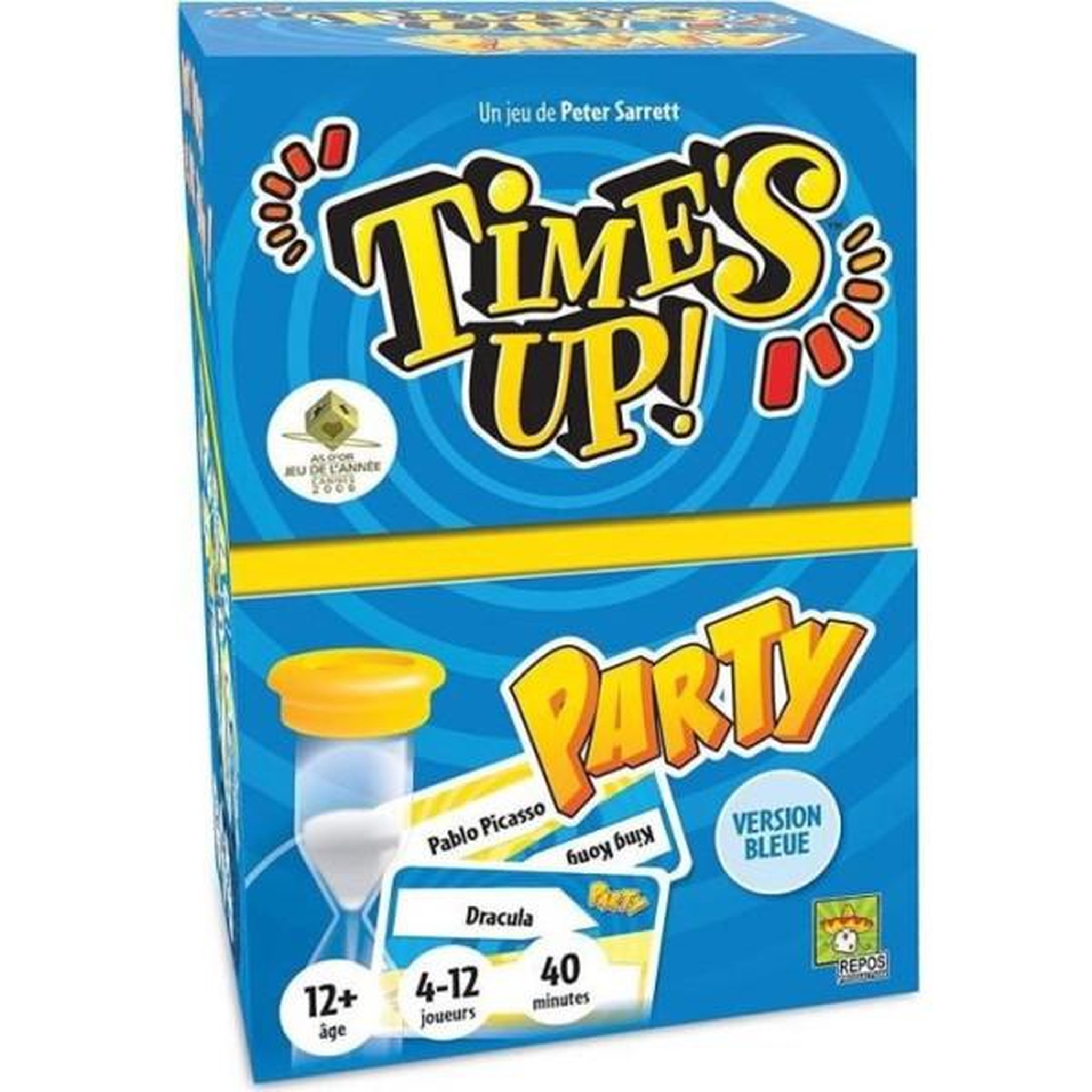 Asmodee Asmodée - repos production - time's up! : party - version bleue - jeu de société - a partir de 12 ans - 4 a 12 joueurs - 40 m