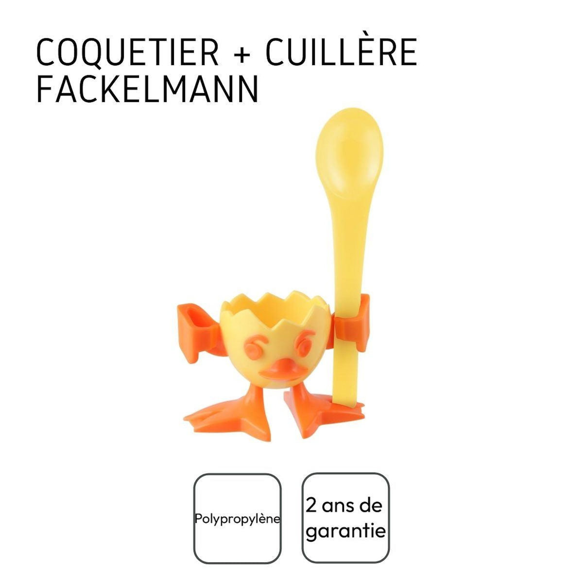 Fackelmann Coquetier avec cuillère Fackelmann Colors Edition