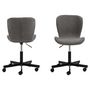 Voir la diapositive 5 : TOILINUX Chaise de bureau à roulettes Bénédicte - Gris