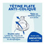 Voir la diapositive 2 : DODIE DODIE Lot de 4 biberons naissance Tétine Plate Anti-Colique (2x150mL et 2x270mL), + une sucette naissance