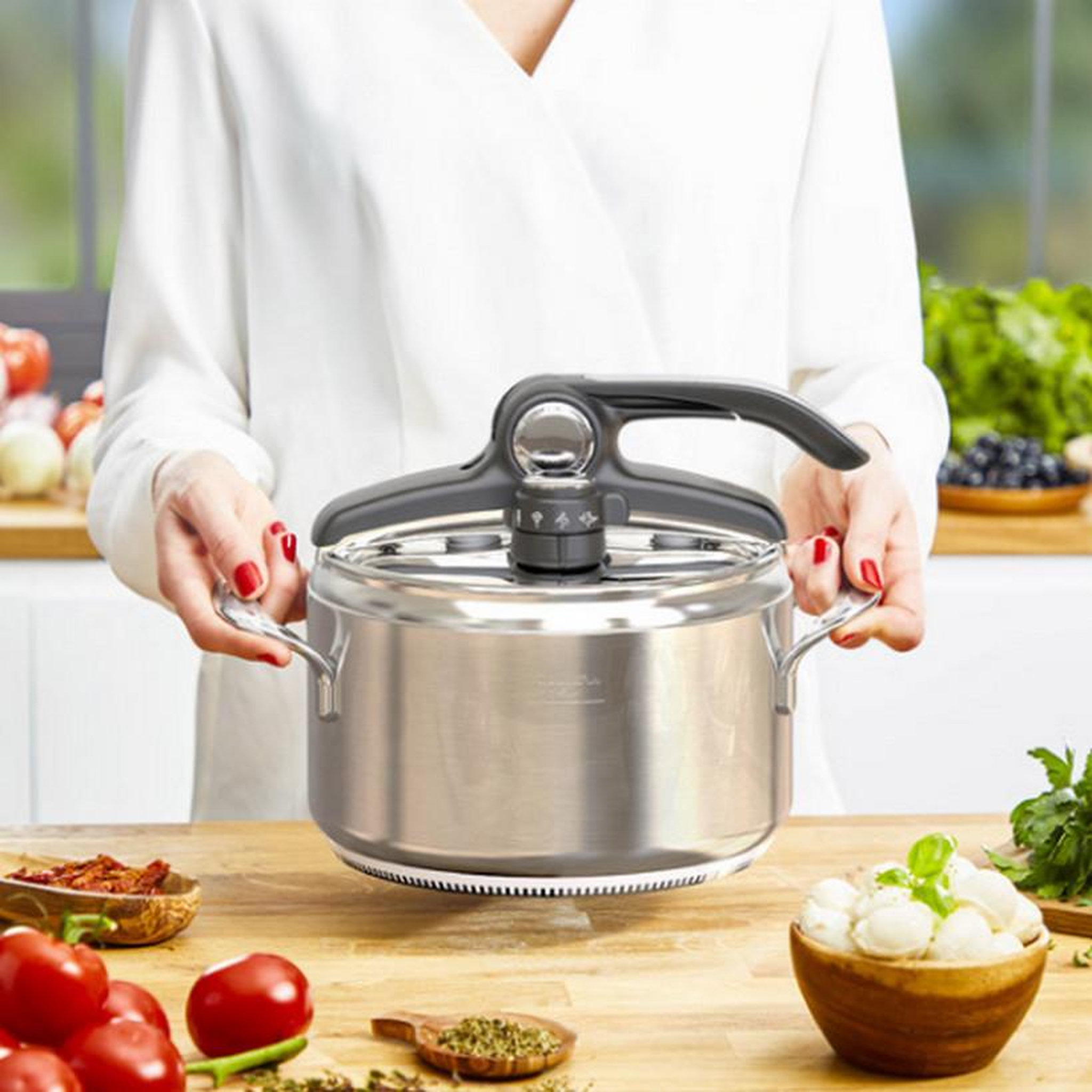 Voir la diapositive 4 : Lagostina Autocuiseur inox 5l - 012021010505