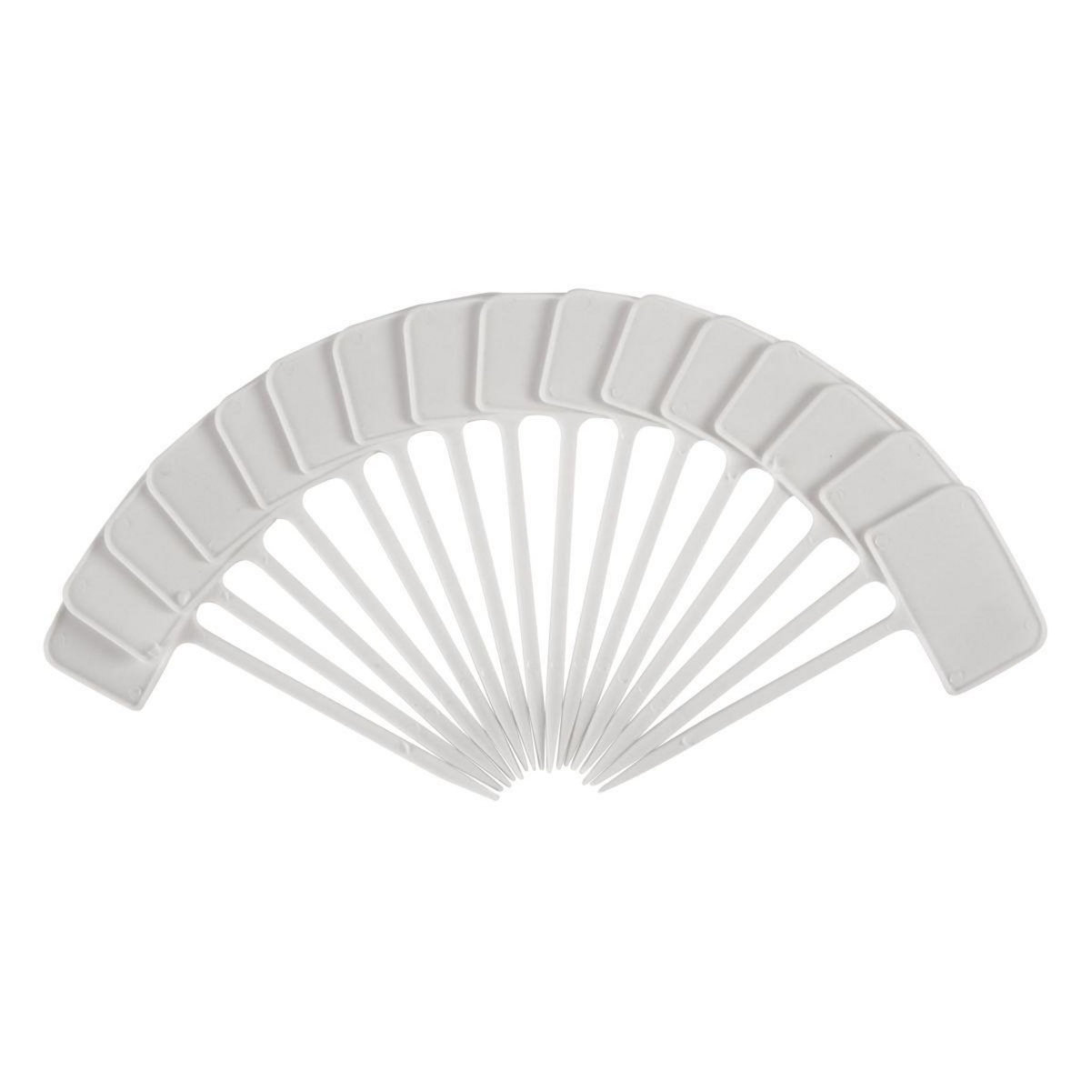 GARDENSTAR Lot de 16 étiquette en plastique blanches