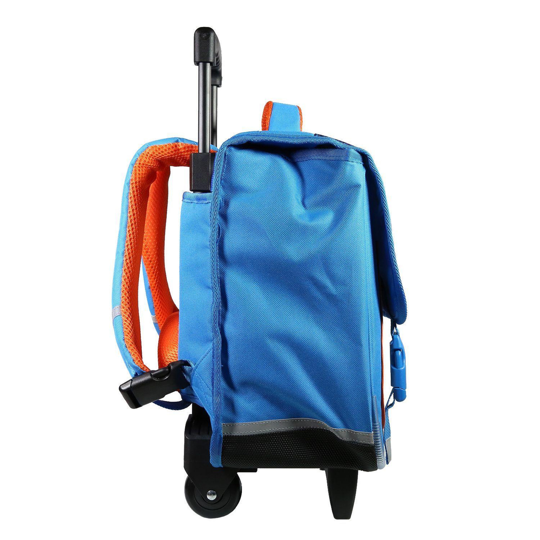 Voir la diapositive 3 : Bagtrotter BAGTROTTER Cartable à roulettes 38 cm Phileas Bleu Skateur