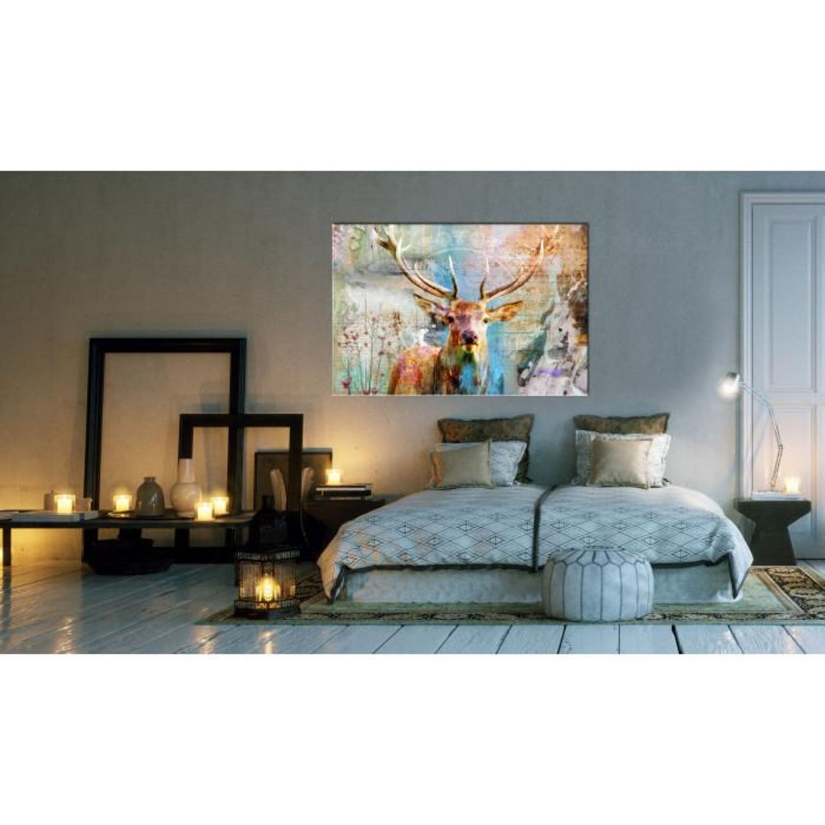 Paris Prix Tableau Imprimé  Deer on Wood