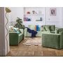 Voir la diapositive 2 : BEST MOBILIER Miro - canapé droit 2 places - en velours texturé