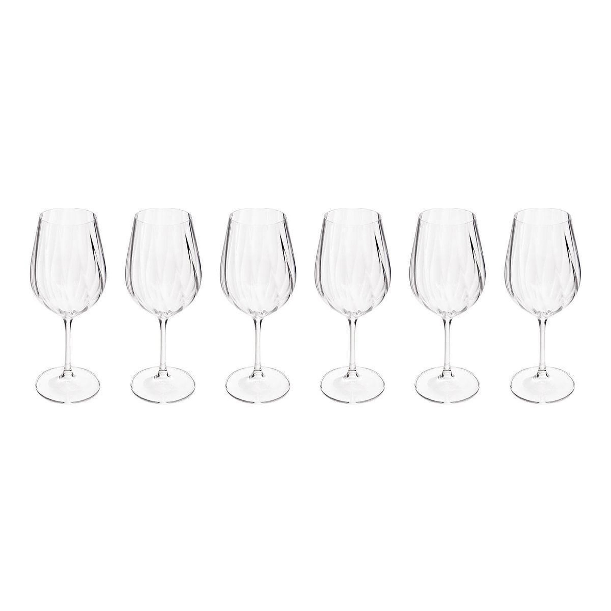SECRET DE GOURMET Lot de 6 verres à pied  neva  50cl transparent