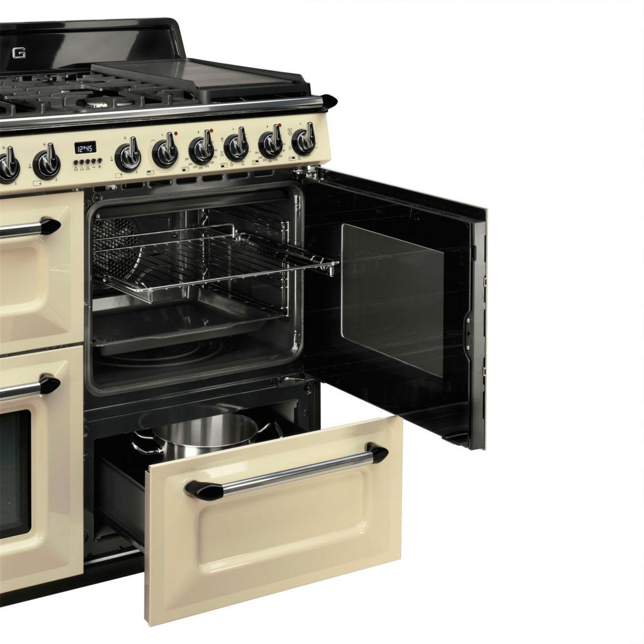 Voir la diapositive 4 : SMEG Piano de cuisson gaz tr4110p1