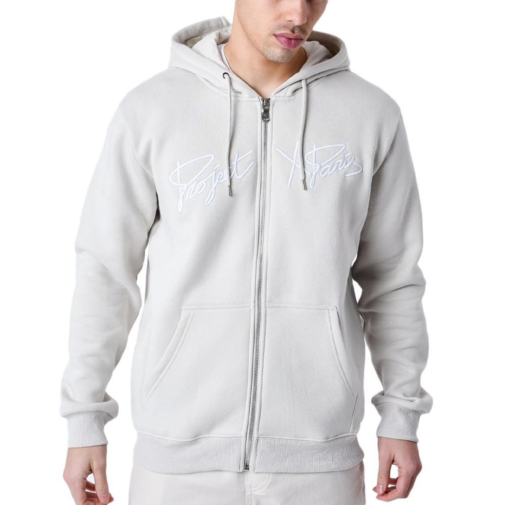 Project X Sweat zippé beige homme project x paris broderie origin. Coloris disponibles : Beige