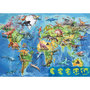 Voir la diapositive 2 : EDUCA Puzzle 150 pcs - Mappemonde dinosaures