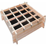 Habitat et Jardin Carré potager en bois  Tournesol  - 80 x 80 x 20 cm