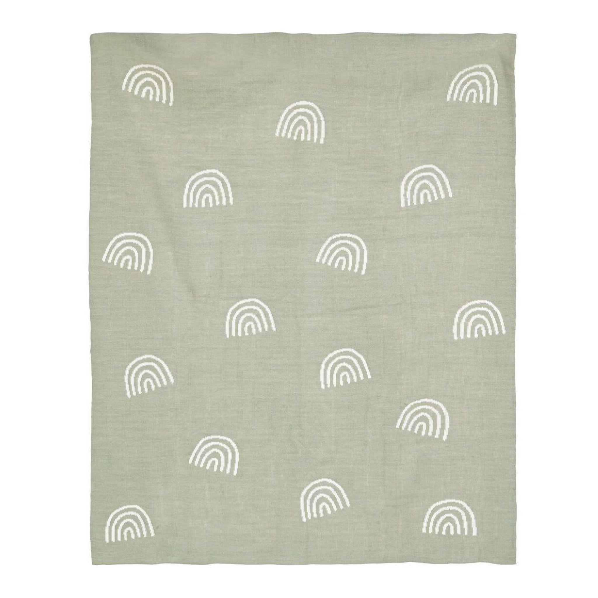 Atmosphera Kids Couverture pour bébé  trico  100x80cm vert