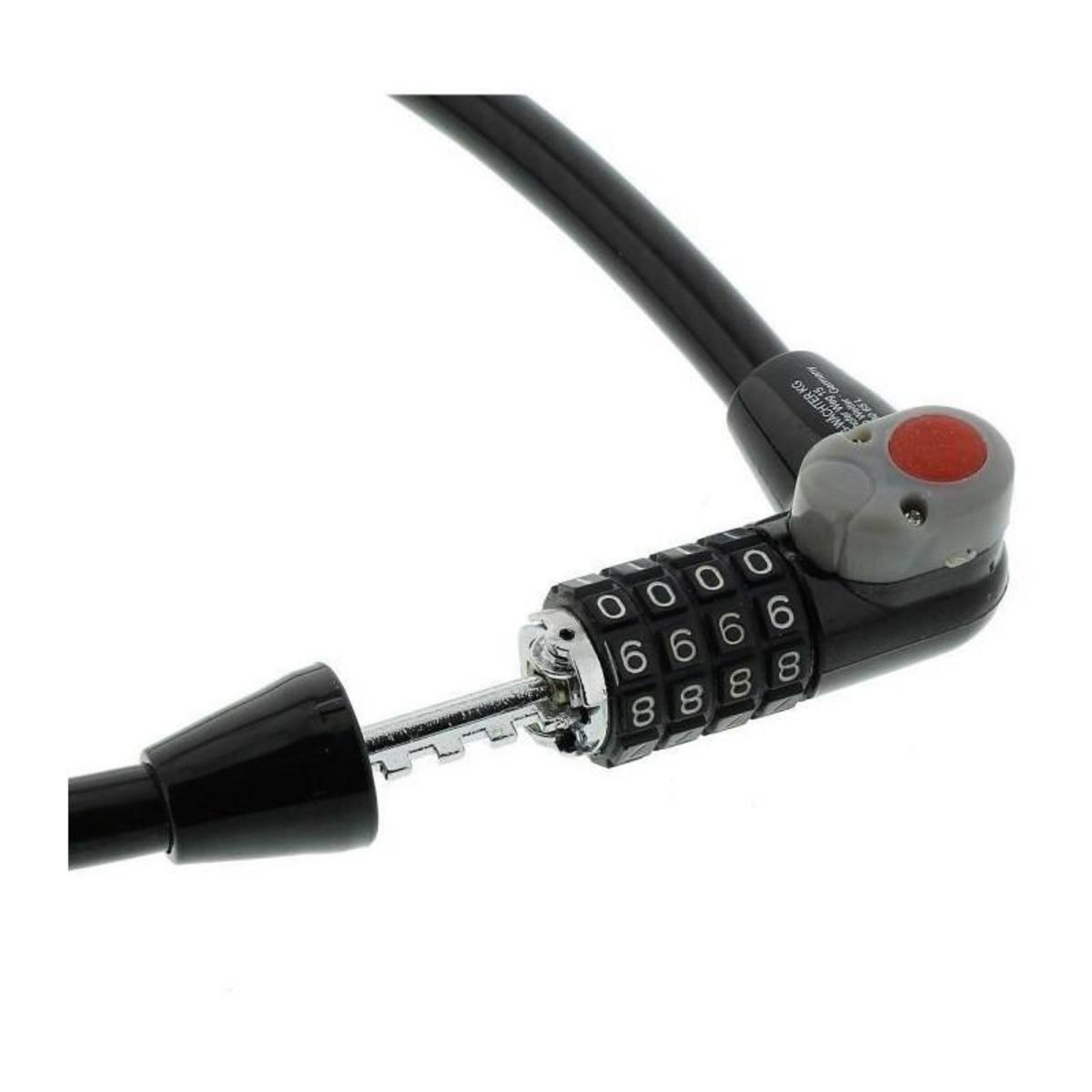 BURG WACHTER Antivol vélo - BURG WACHTER - 230 180 L - Code, 180 cm, acier 12 mm, LED