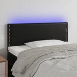 VIDAXL Tete de lit a LED Noir 90x5x78/88 cm Similicuir