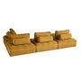Voir la diapositive 5 : BEST MOBILIER Marisol - canapé panoramique modulable 7 places - velours texturé