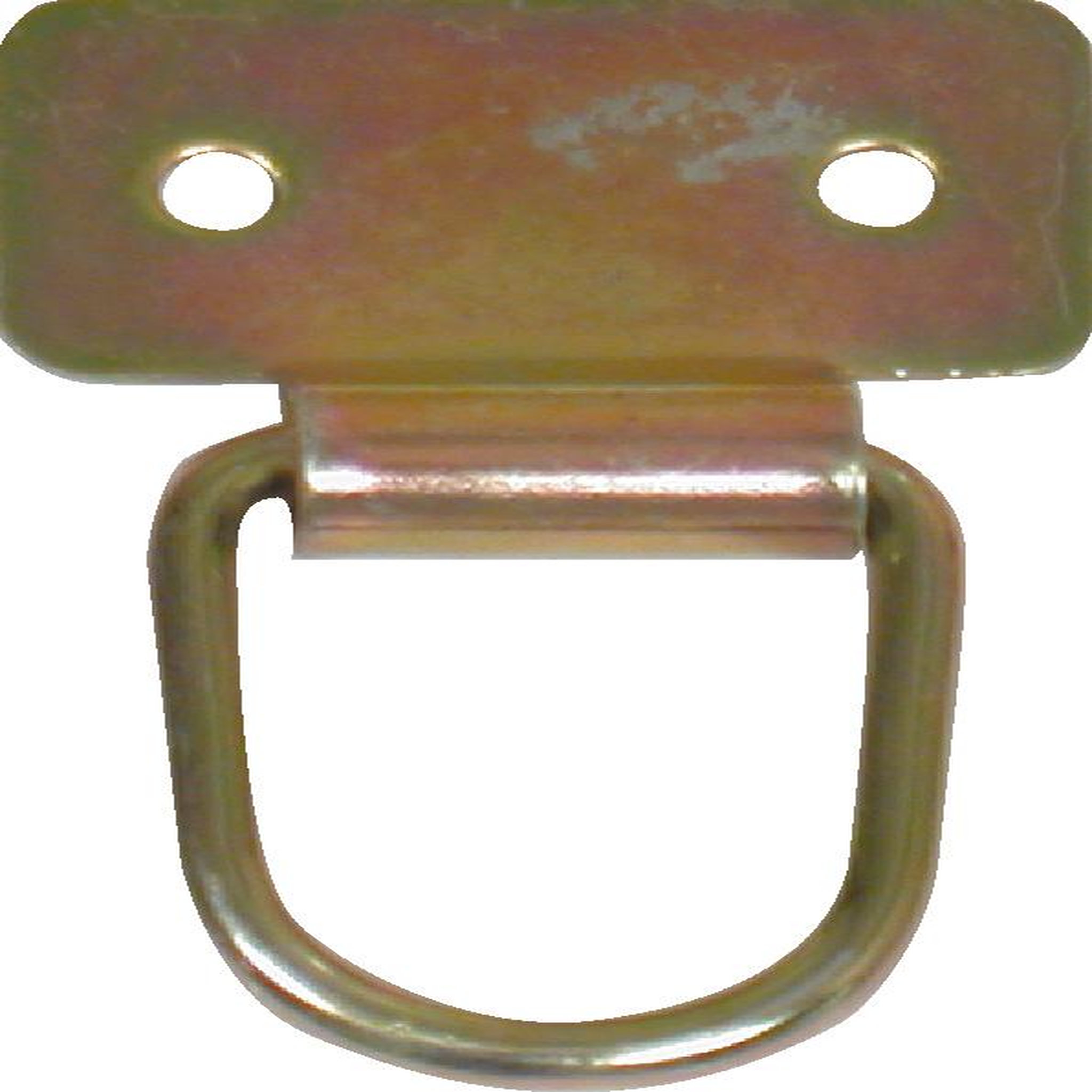 CENTRALE BRICO Lot de 2 anneaux de tirage acier zingué, H.60 x L.40 x P.12 mm