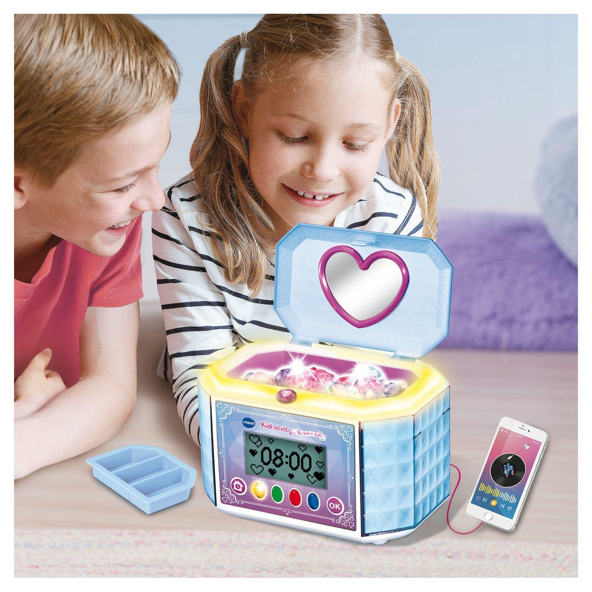 Voir la diapositive 2 : VTECH KidiSecrets - Ma boîte à bijoux bleue