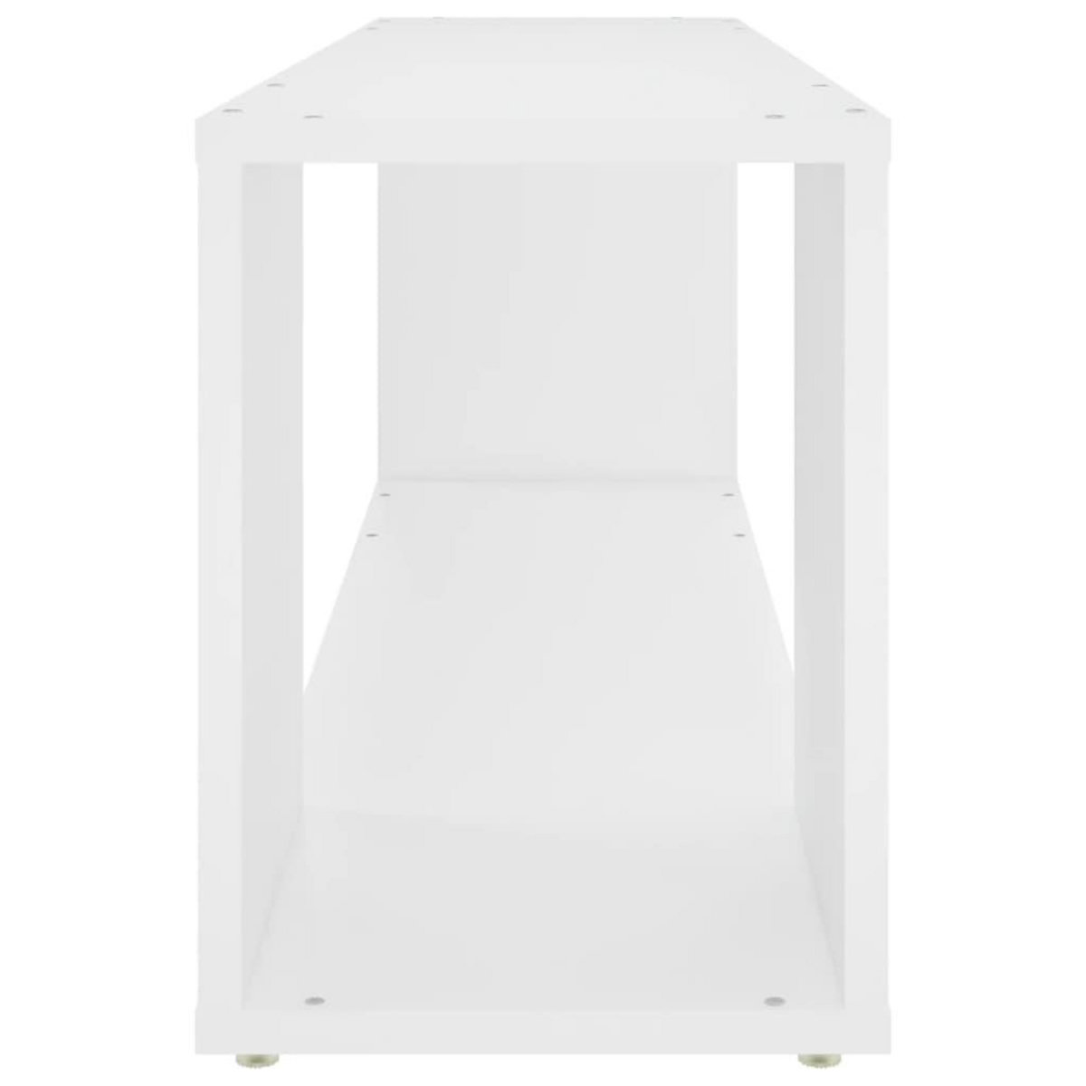 VIDAXL Meuble TV Blanc 100x24x32 cm Bois d'ingenierie