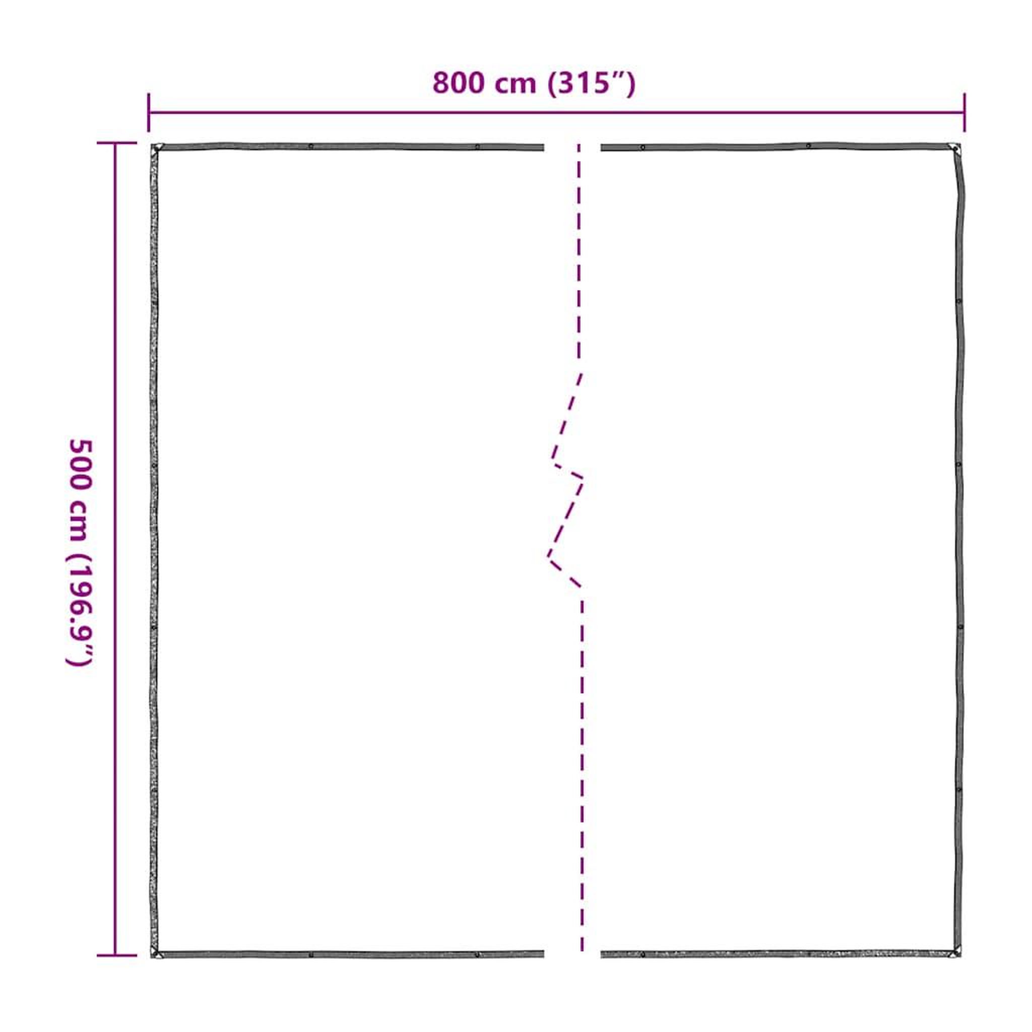 Voir la diapositive 6 : VIDAXL Bache transparente avec œillets 5x8 m polyethylene