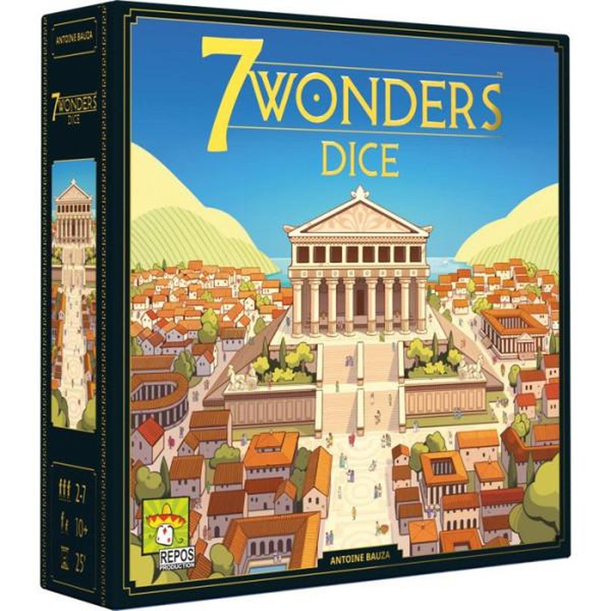 Asmodee Jeu de société - ASMODEE - 7 Wonders la version de Des - Roll et Write - Accessible des 10 ans - 30 minutes
