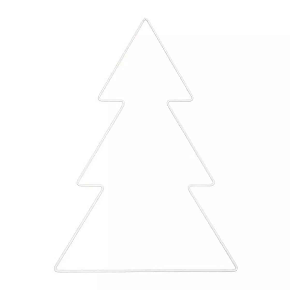 RICO DESIGN Sapin métallique blanc 20,5 x 28,5 cm
