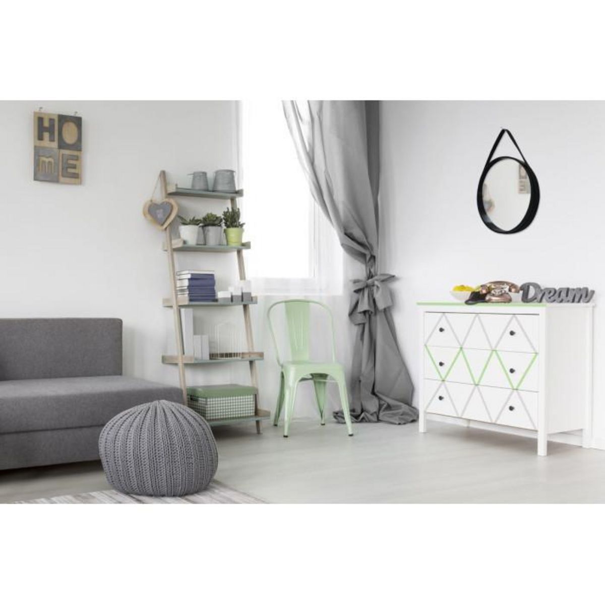 Paris Prix Miroir Mural Rond  Ultima  49cm Noir