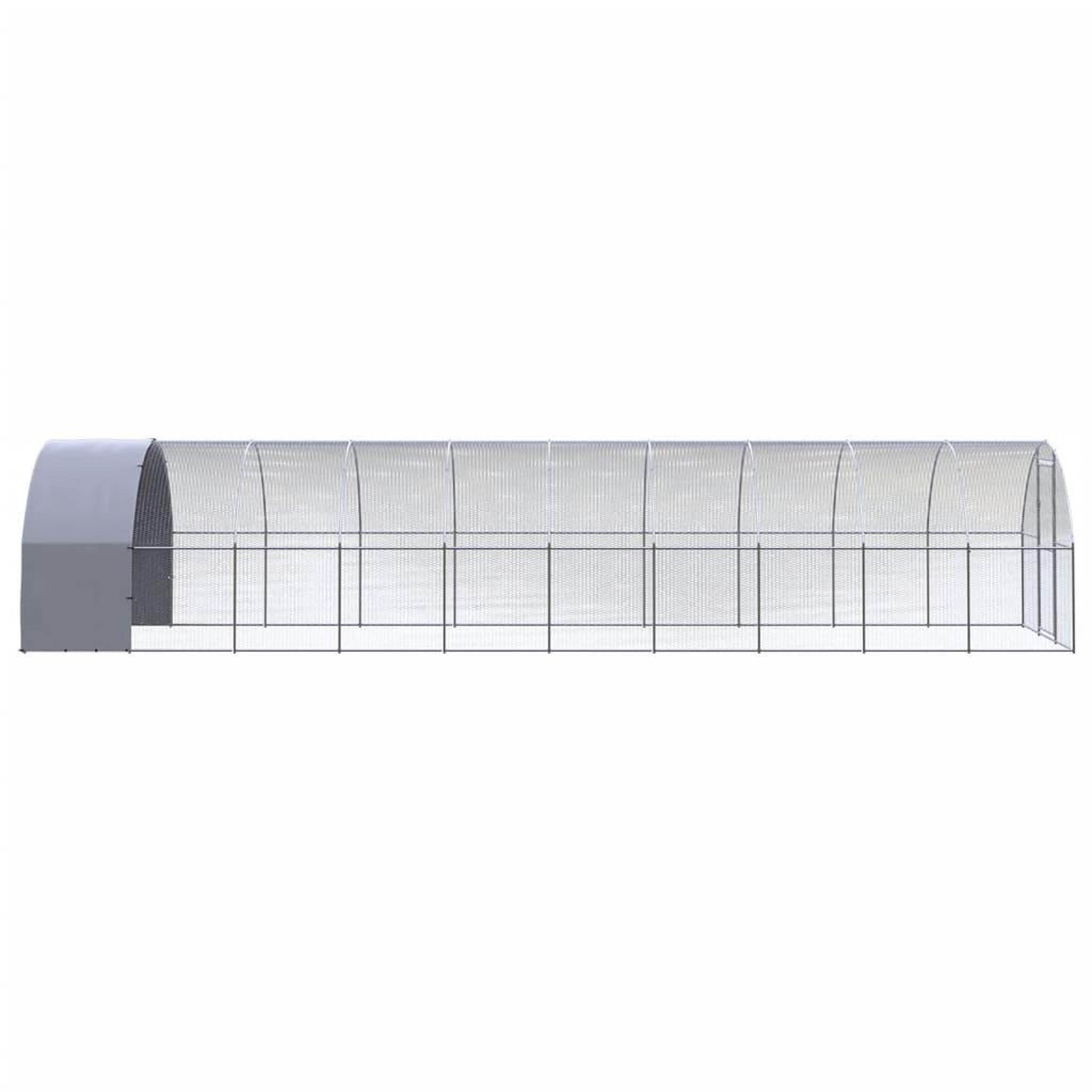 Voir la diapositive 3 : VIDAXL Poulailler d'exterieur 3x10x2 m Acier galvanise