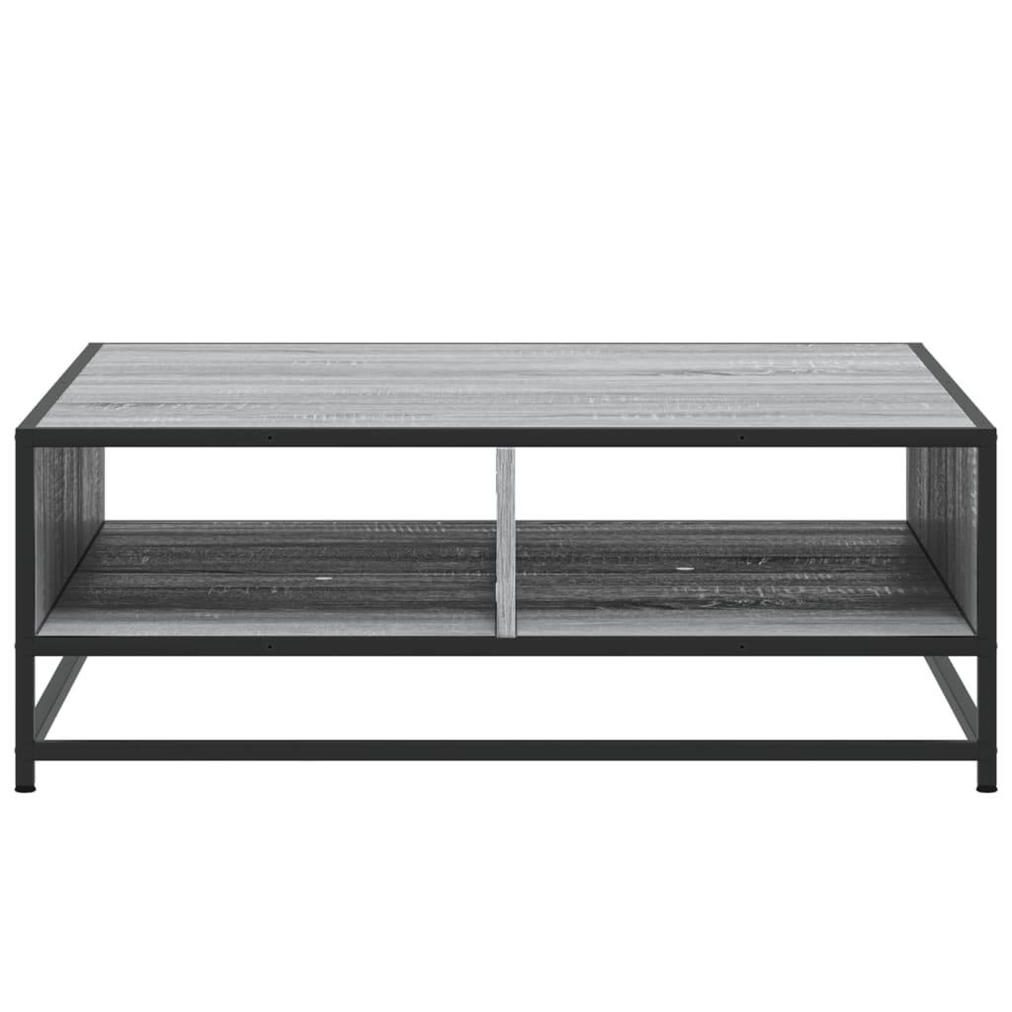 Voir la diapositive 5 : VIDAXL Table basse sonoma gris 80x80x30 cm bois d'ingenierie et metal