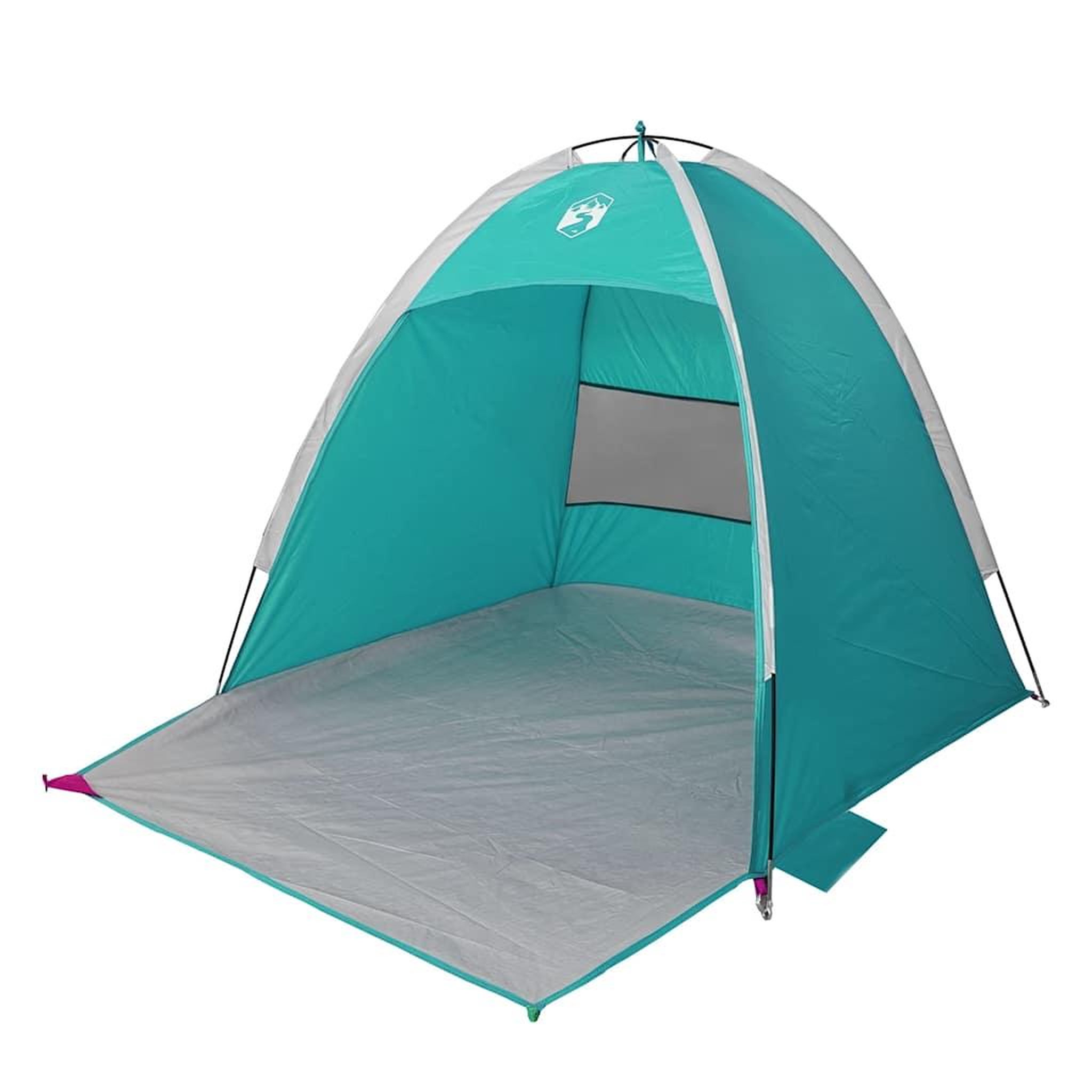 Voir la diapositive 4 : VIDAXL Tente de plage 3 personnes vert impermeable