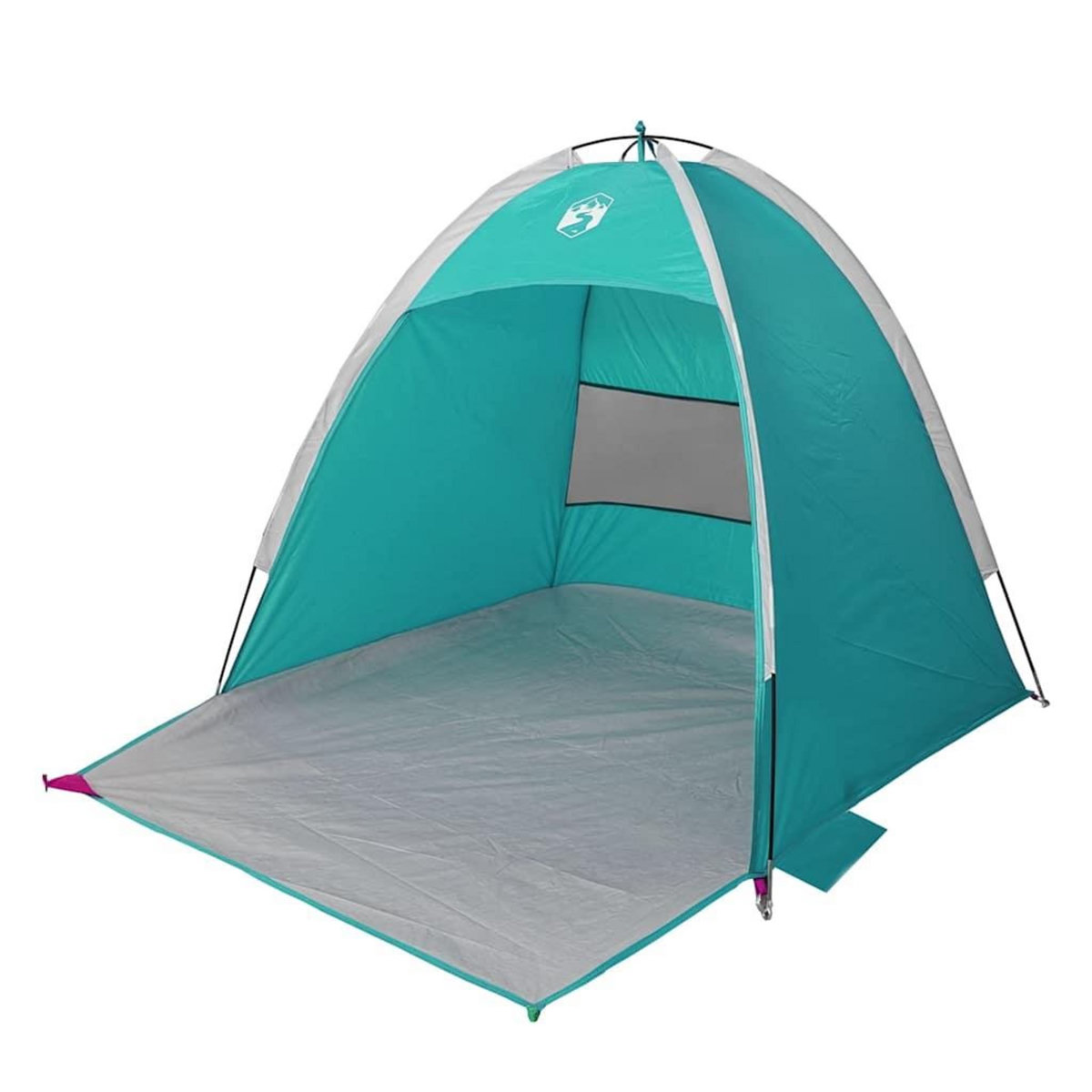 VIDAXL Tente de plage 3 personnes vert impermeable